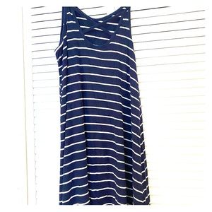 Blue and white dress/ cover up